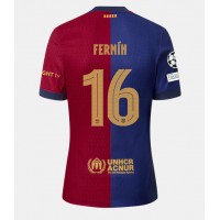 Fotballdrakt Herre Barcelona Fermin Lopez #16 Hjemmedrakt 2024-25 Kortermet